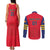 Custom Spain 2024 Football Couples Matching Tank Maxi Dress and Long Sleeve Button Shirt La Roja Go Champions - Wonder Print Shop