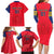 Custom Spain 2024 Football Family Matching Long Sleeve Bodycon Dress and Hawaiian Shirt La Roja Go Champions - Wonder Print Shop