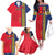 Custom Spain 2024 Football Family Matching Off The Shoulder Long Sleeve Dress and Hawaiian Shirt La Roja Go Champions - Wonder Print Shop