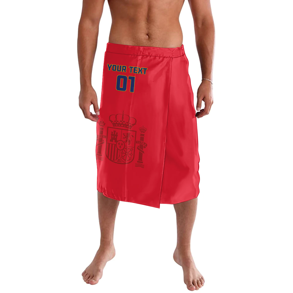 Custom Spain 2024 Football Lavalava La Roja Go Champions - Wonder Print Shop