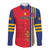 Custom Spain 2024 Football Long Sleeve Button Shirt La Roja Go Champions - Wonder Print Shop