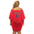 Custom Spain 2024 Football Off Shoulder Short Dress La Roja Go Champions - Wonder Print Shop