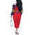 Custom Spain 2024 Football Off The Shoulder Long Sleeve Dress La Roja Go Champions - Wonder Print Shop