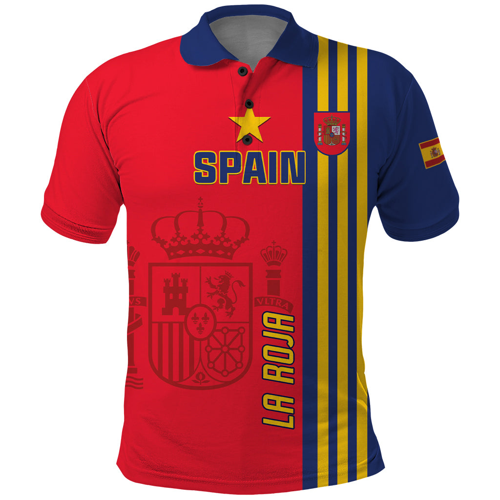 Custom Spain 2024 Football Polo Shirt La Roja Go Champions