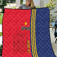 Spain 2024 Football Quilt La Roja Go Champions - Wonder Print Shop