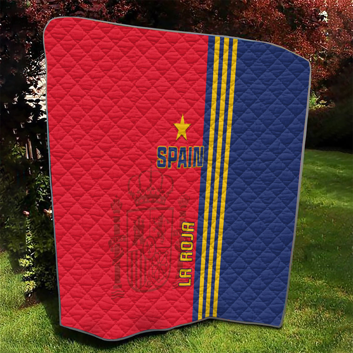 Spain 2024 Football Quilt La Roja Go Champions - Wonder Print Shop