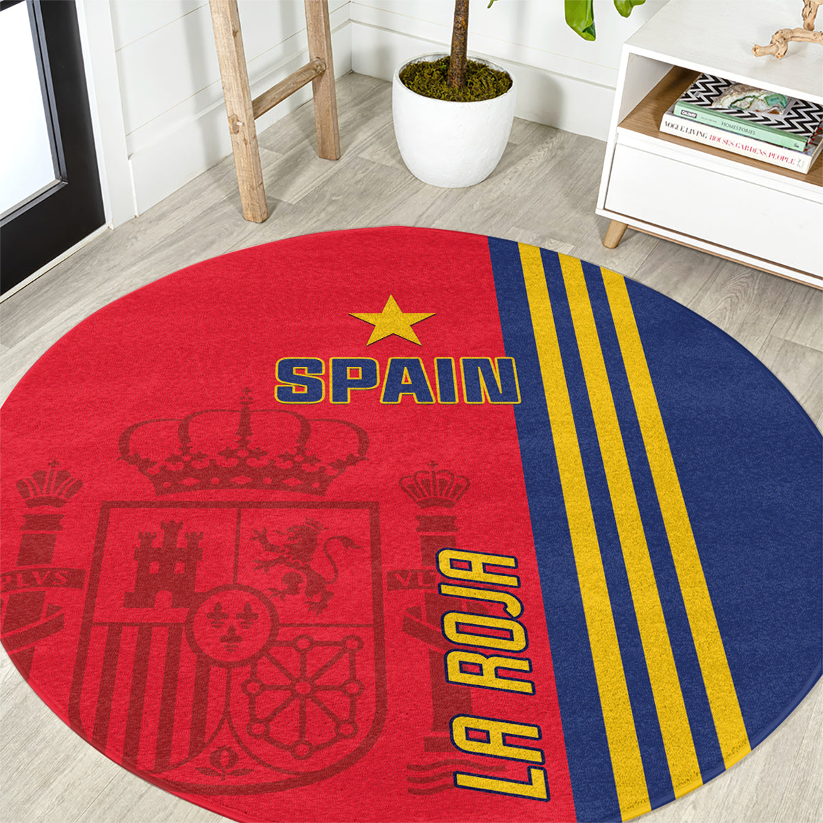 Spain 2024 Football Round Carpet La Roja Go Champions