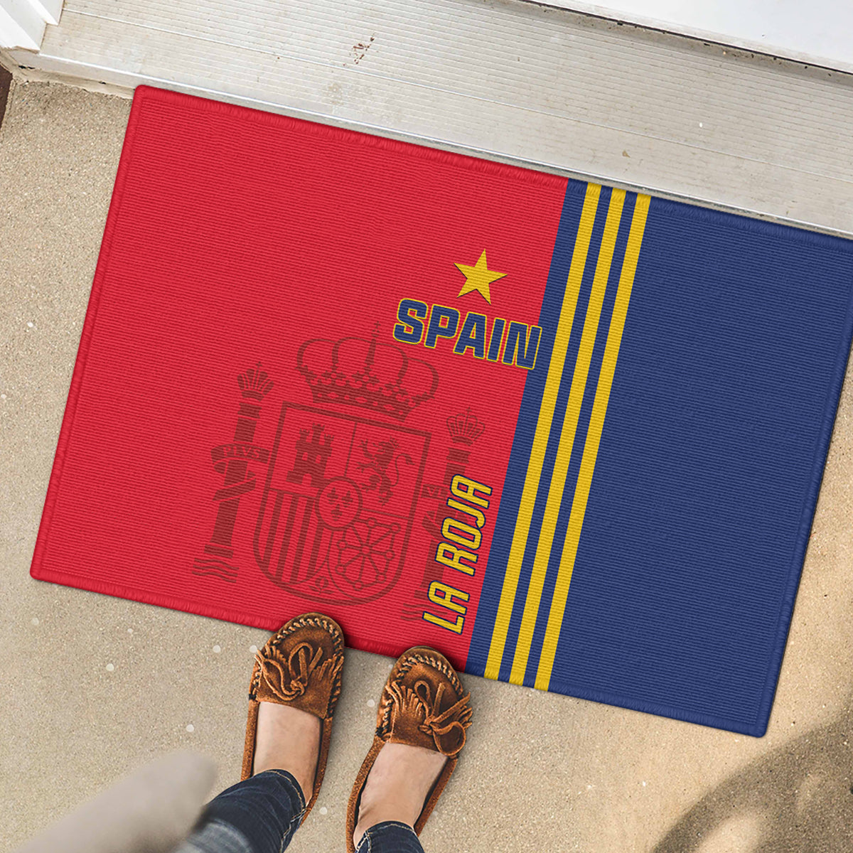 Spain 2024 Football Rubber Doormat La Roja Go Champions - Wonder Print Shop