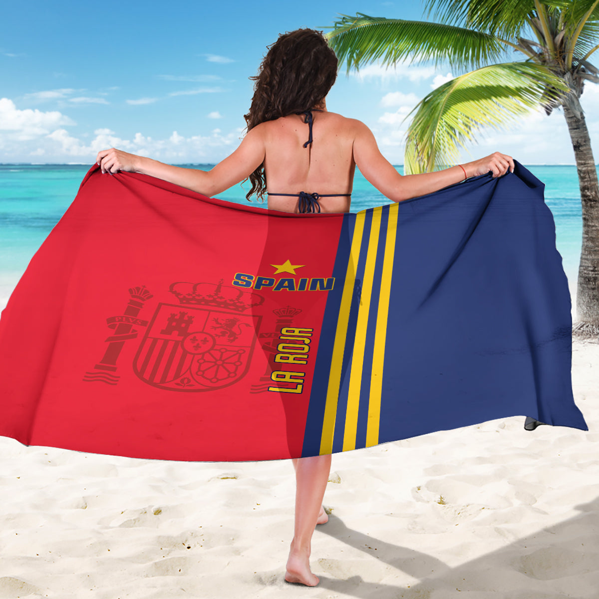 Spain 2024 Football Sarong La Roja Go Champions - Wonder Print Shop