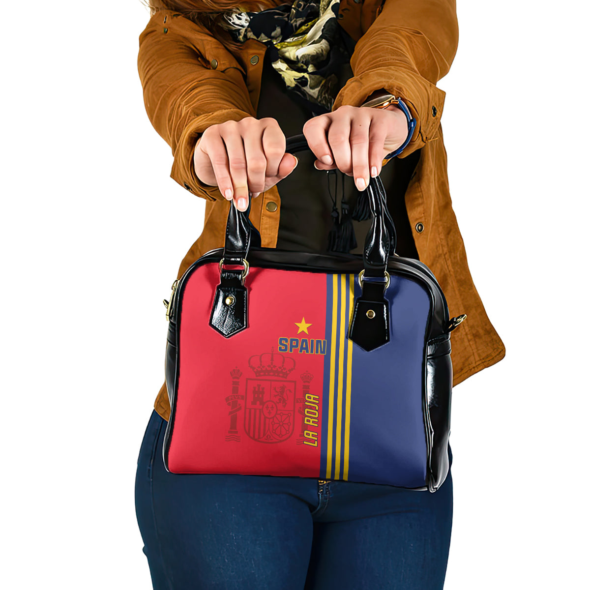 Spain 2024 Football Shoulder Handbag La Roja Go Champions