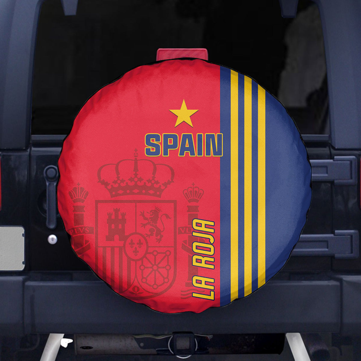 Spain 2024 Football Spare Tire Cover La Roja Go Champions - Wonder Print Shop