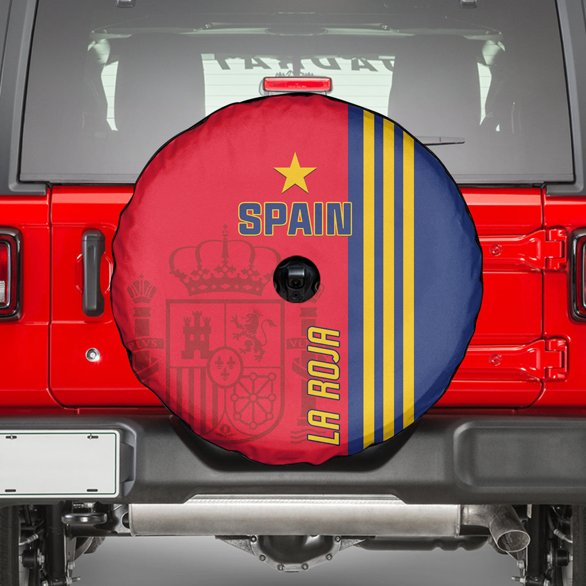Spain 2024 Football Spare Tire Cover La Roja Go Champions - Wonder Print Shop