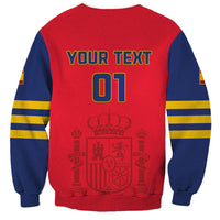 Custom Spain 2024 Football Sweatshirt La Roja Go Champions - Wonder Print Shop