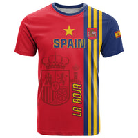 Custom Spain 2024 Football T Shirt La Roja Go Champions - Wonder Print Shop