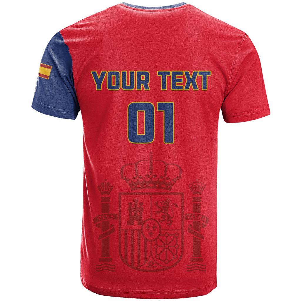 Custom Spain 2024 Football T Shirt La Roja Go Champions - Wonder Print Shop