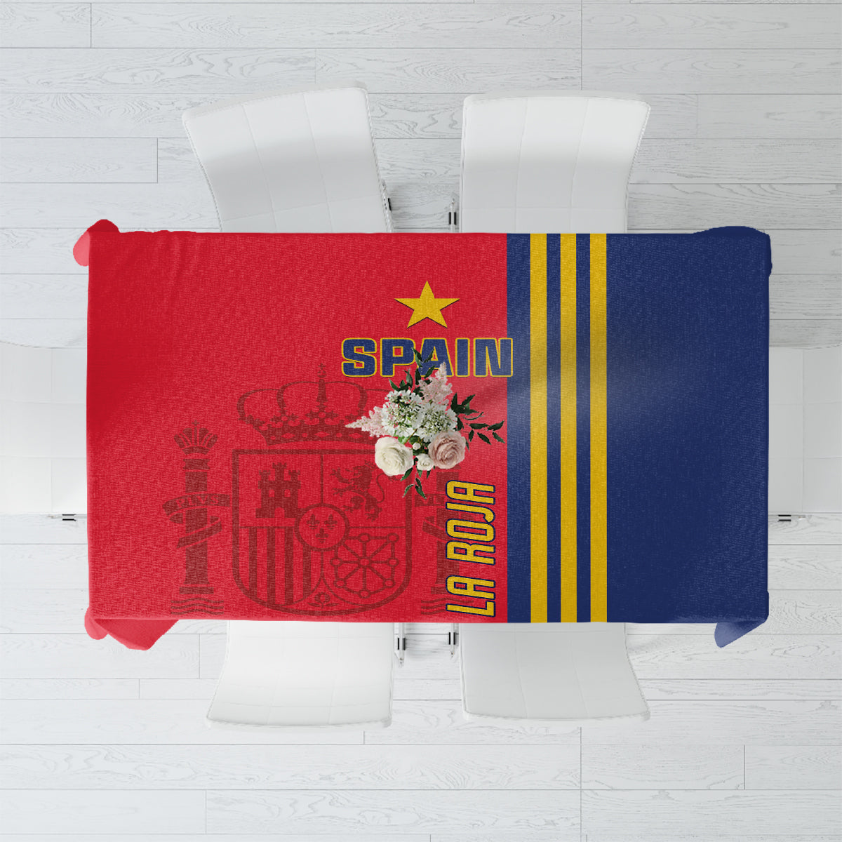 Spain 2024 Football Tablecloth La Roja Go Champions - Wonder Print Shop