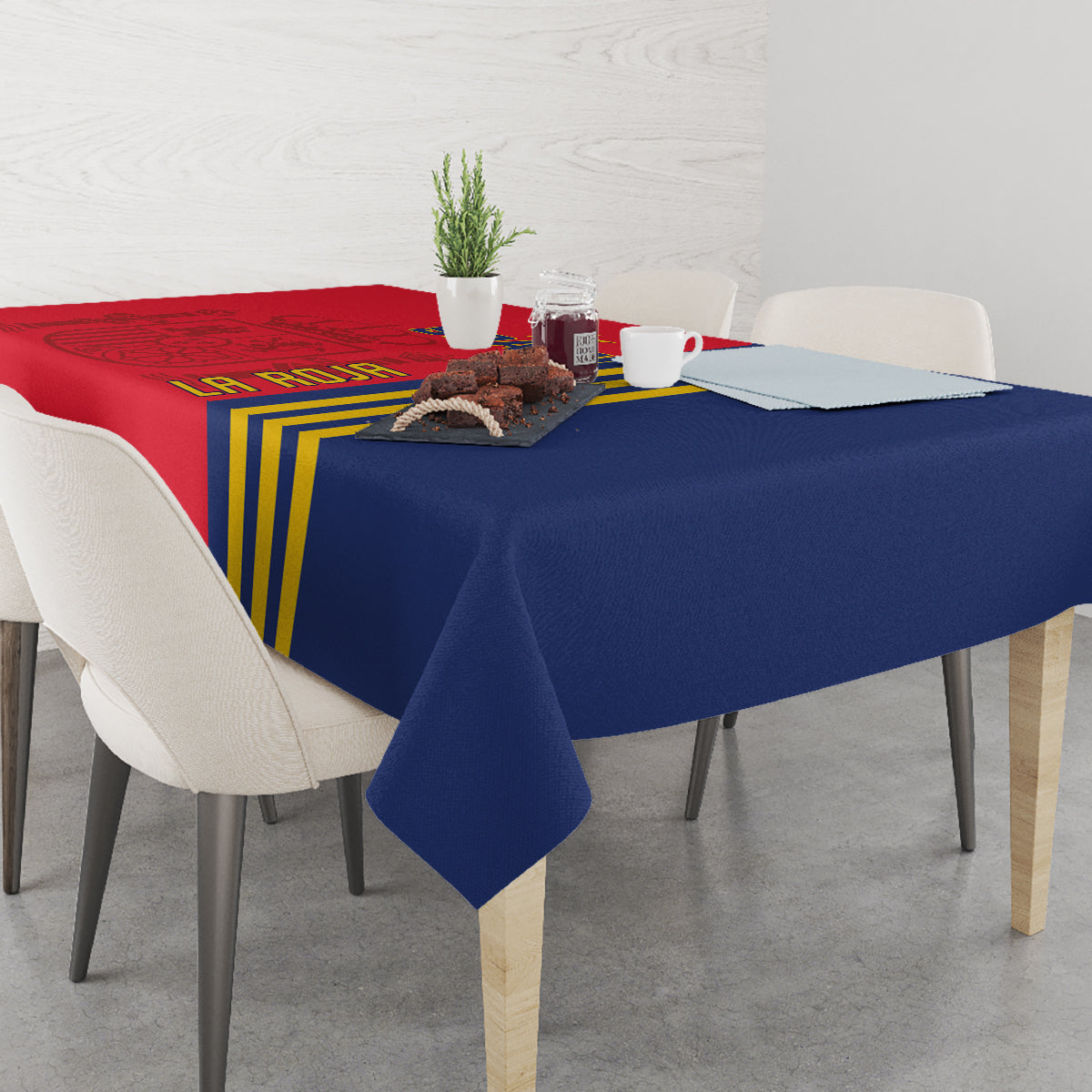 Spain 2024 Football Tablecloth La Roja Go Champions - Wonder Print Shop