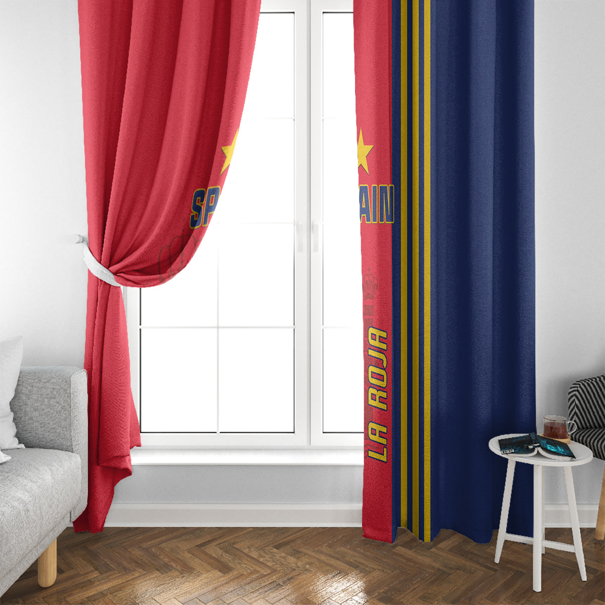 Spain 2024 Football Window Curtain La Roja Go Champions - Wonder Print Shop