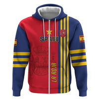 Custom Spain 2024 Football Zip Hoodie La Roja Go Champions - Wonder Print Shop