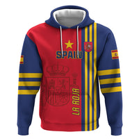 Custom Spain 2024 Football Zip Hoodie La Roja Go Champions - Wonder Print Shop