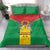 Sao Tome and Principe Independence Day Bedding Set Coat Of Arms Mix African Pattern - Wonder Print Shop