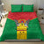 Sao Tome and Principe Independence Day Bedding Set Coat Of Arms Mix African Pattern - Wonder Print Shop
