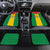 Sao Tome and Principe Independence Day Car Mats Coat Of Arms Mix African Pattern - Wonder Print Shop