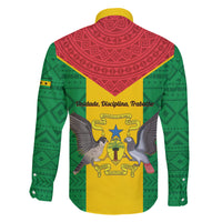 Sao Tome and Principe Independence Day Family Matching Short Sleeve Bodycon Dress and Hawaiian Shirt Coat Of Arms Mix African Pattern - Wonder Print Shop