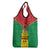 Sao Tome and Principe Independence Day Grocery Bag Coat Of Arms Mix African Pattern