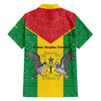 Sao Tome and Principe Independence Day Hawaiian Shirt Coat Of Arms Mix African Pattern - Wonder Print Shop
