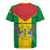 Sao Tome and Principe Independence Day Rugby Jersey Coat Of Arms Mix African Pattern - Wonder Print Shop