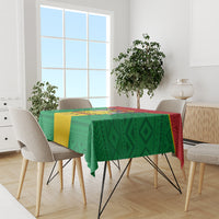 Sao Tome and Principe Independence Day Tablecloth Coat Of Arms Mix African Pattern - Wonder Print Shop