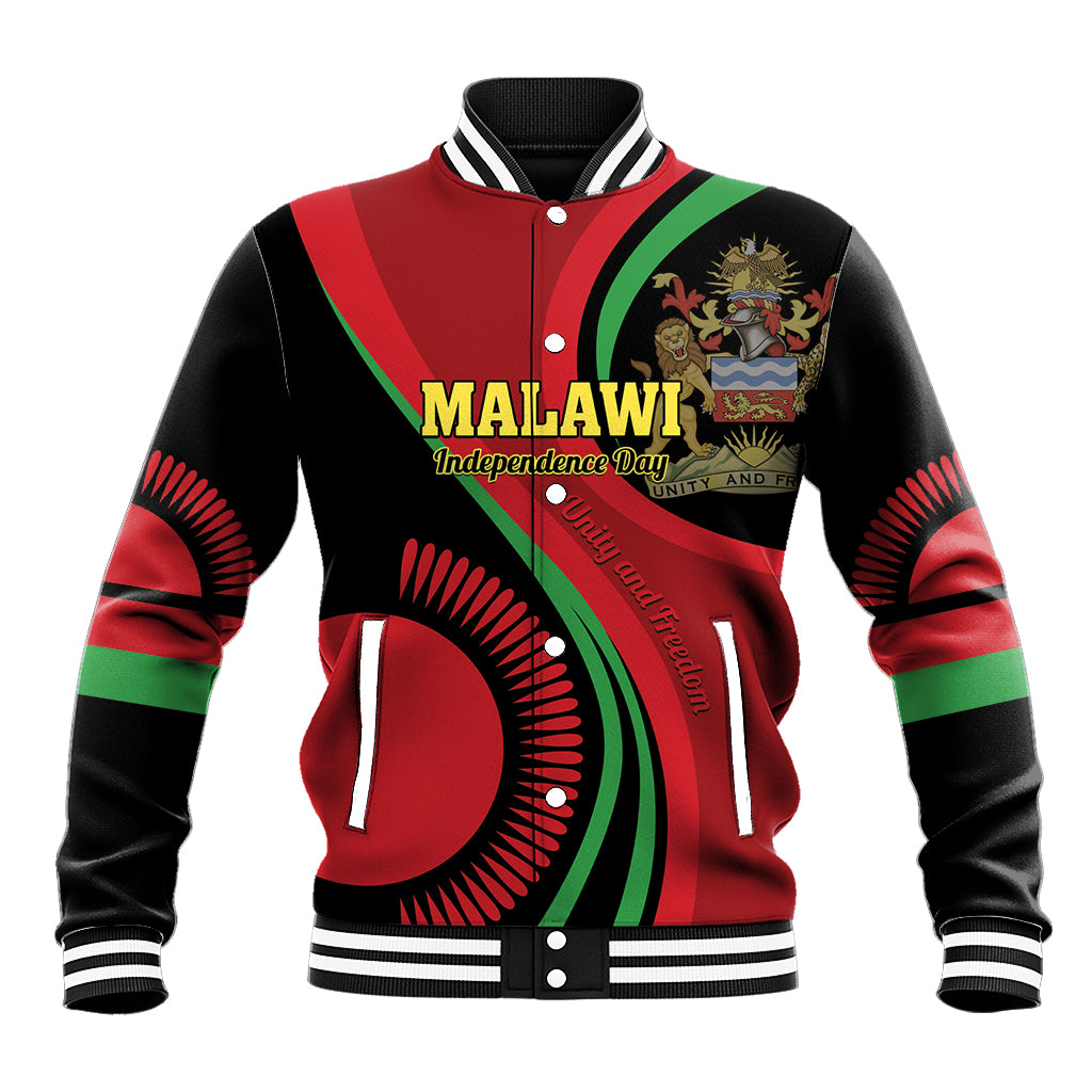 Malawi Independence Day Baseball Jacket Unity and Freedom - Wonder Print Shop
