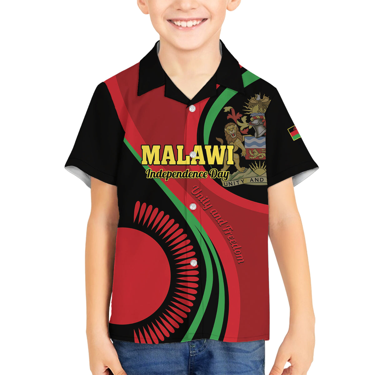 Malawi Independence Day Family Matching Puletasi and Hawaiian Shirt Unity and Freedom - Wonder Print Shop