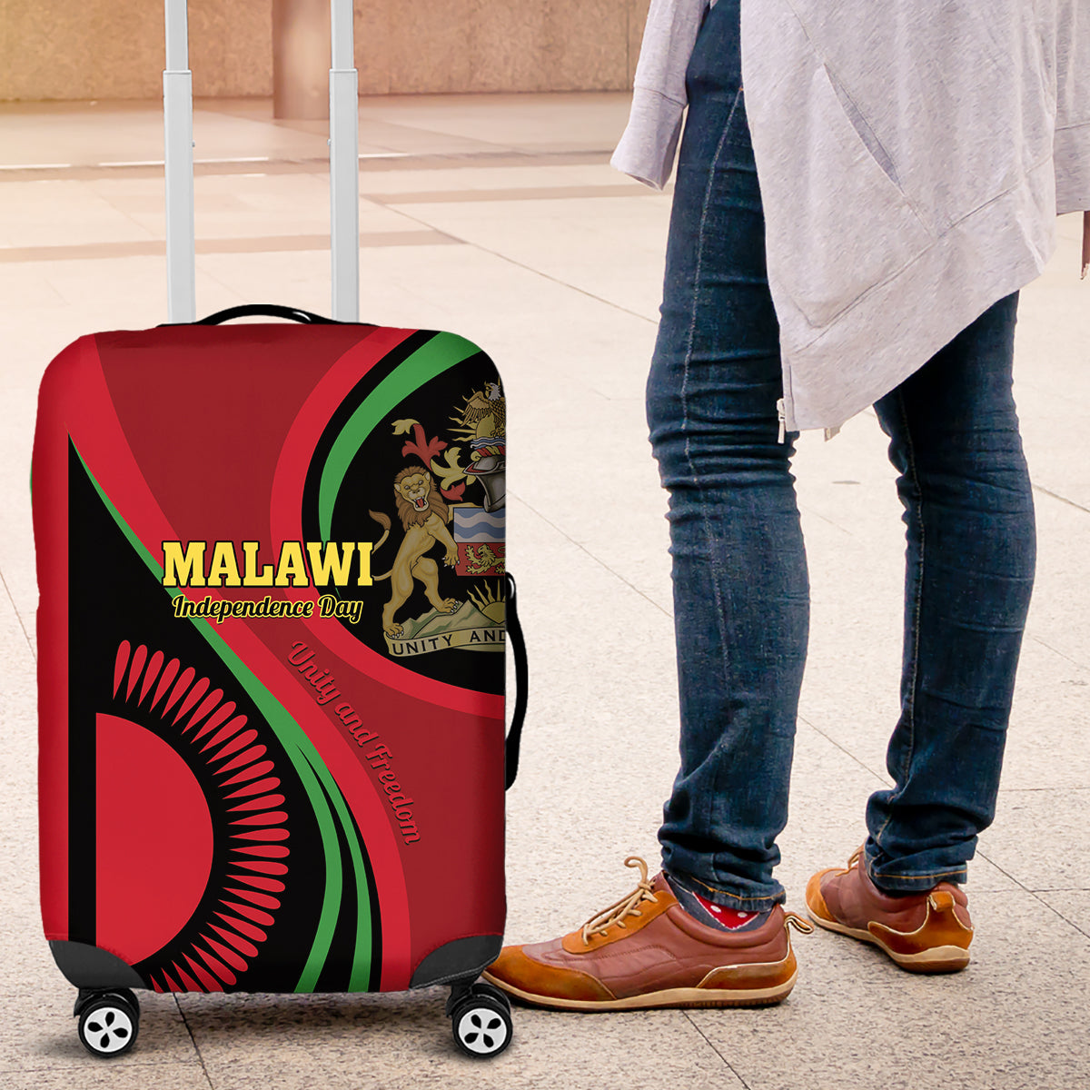 Malawi Independence Day Luggage Cover Unity and Freedom - Wonder Print Shop
