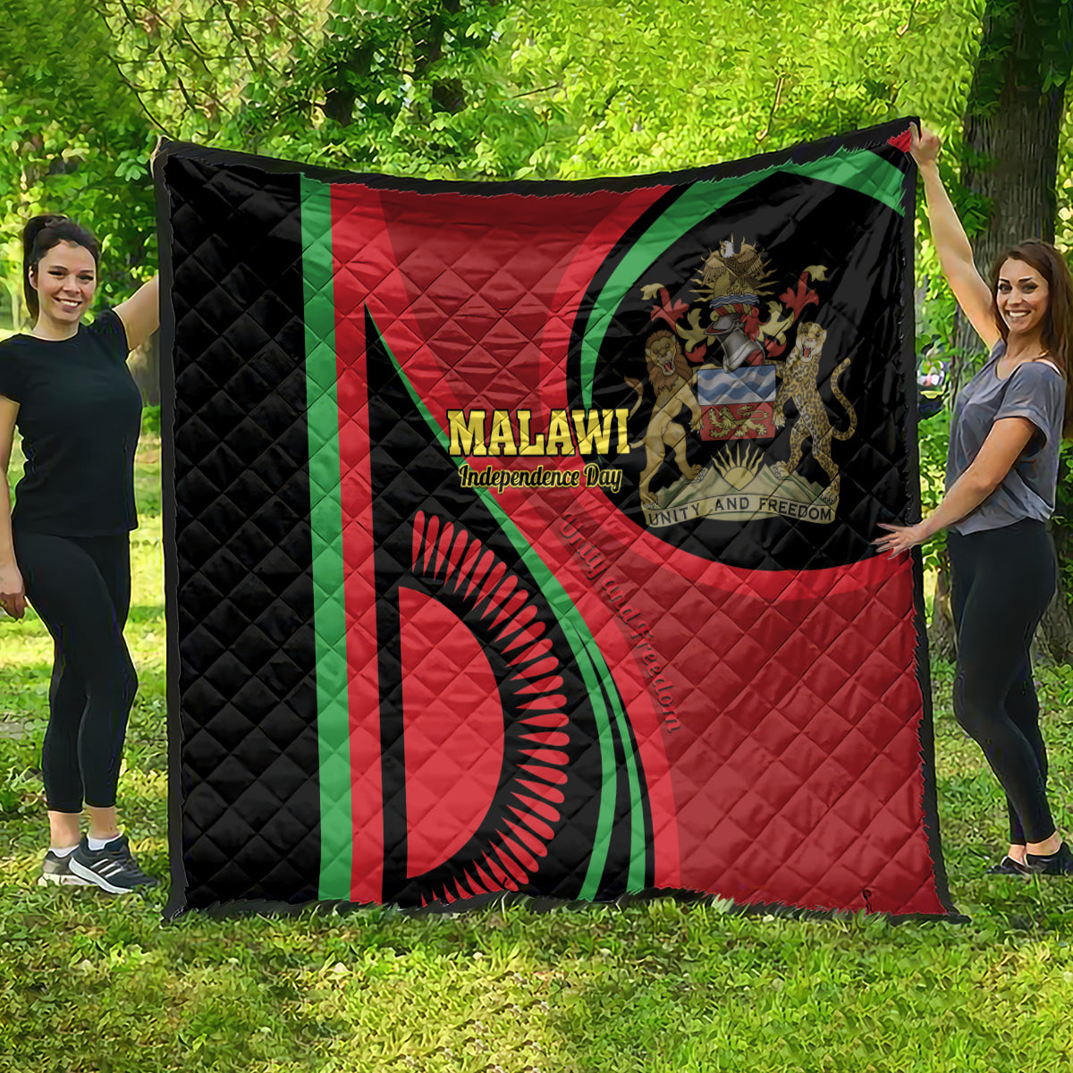 Malawi Independence Day Quilt Unity and Freedom - Wonder Print Shop