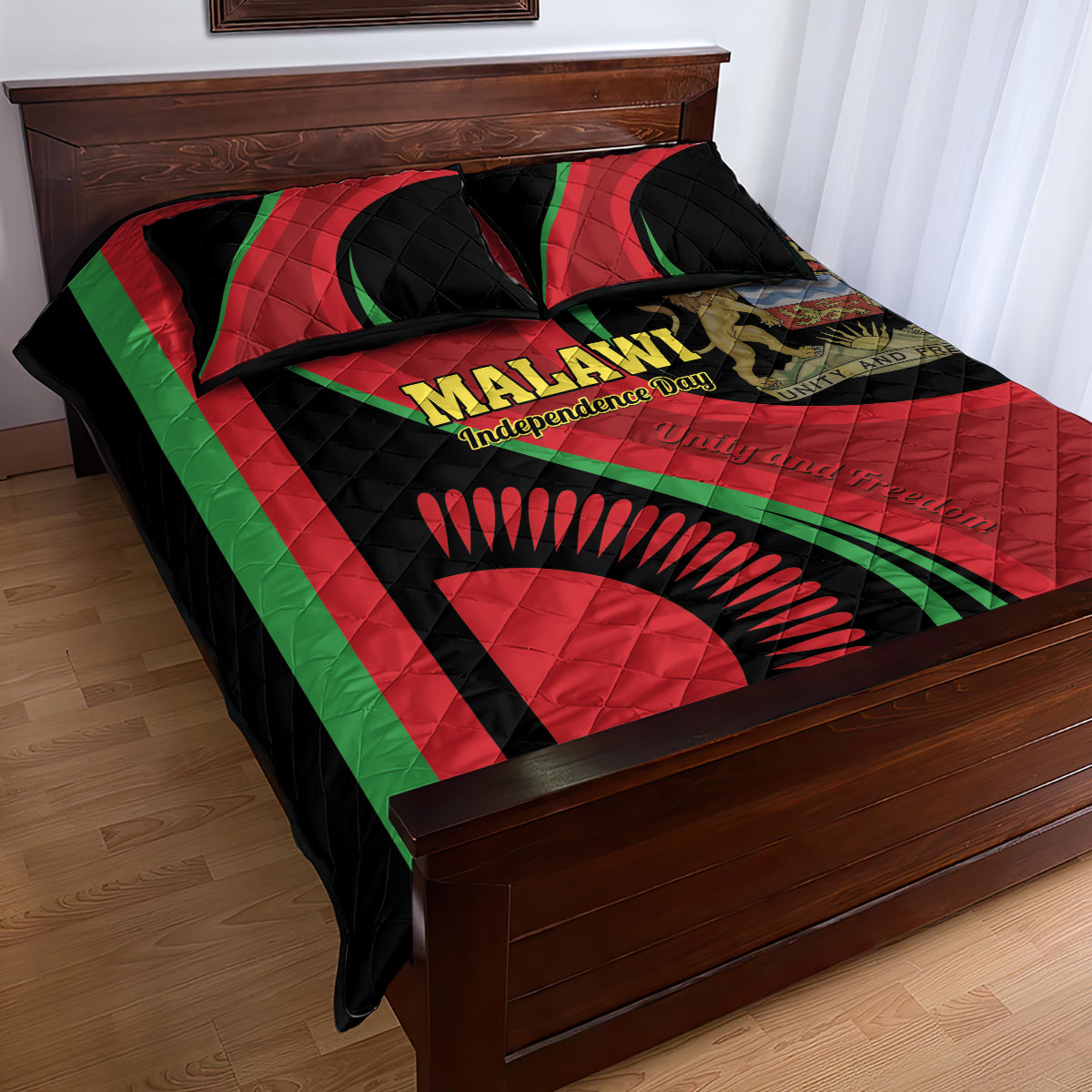 Malawi Independence Day Quilt Bed Set Unity and Freedom - Wonder Print Shop