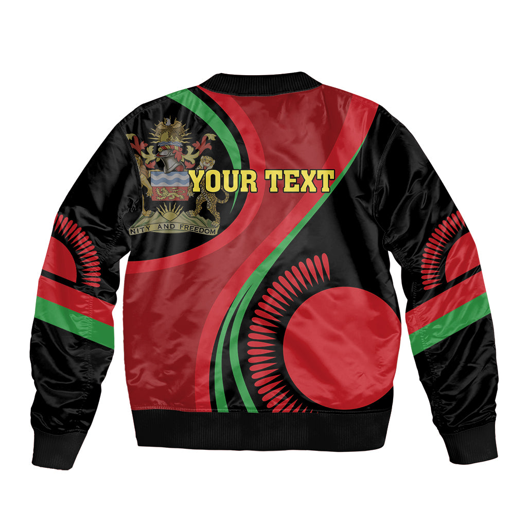Malawi Independence Day Sleeve Zip Bomber Jacket Unity and Freedom - Wonder Print Shop