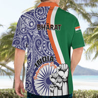 India Independence Day Hawaiian Shirt Indian Paisley Pattern - Wonder Print Shop