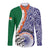India Independence Day Long Sleeve Button Shirt Indian Paisley Pattern - Wonder Print Shop