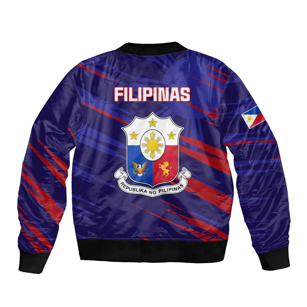 Philippines Football Bomber Jacket Filipinas Lion Sporty Style - Wonder Print Shop