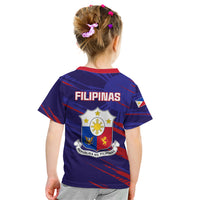 Philippines Football Kid T Shirt Filipinas Lion Sporty Style - Wonder Print Shop