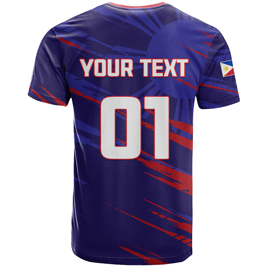 Personalised Philippines Football T Shirt Filipinas Lion Sporty Style - Wonder Print Shop