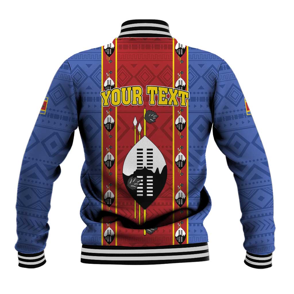 Eswatini African Pattern Baseball Jacket Swaziland Shield Siyinqaba - Wonder Print Shop