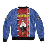 Eswatini African Pattern Bomber Jacket Swaziland Shield Siyinqaba - Wonder Print Shop