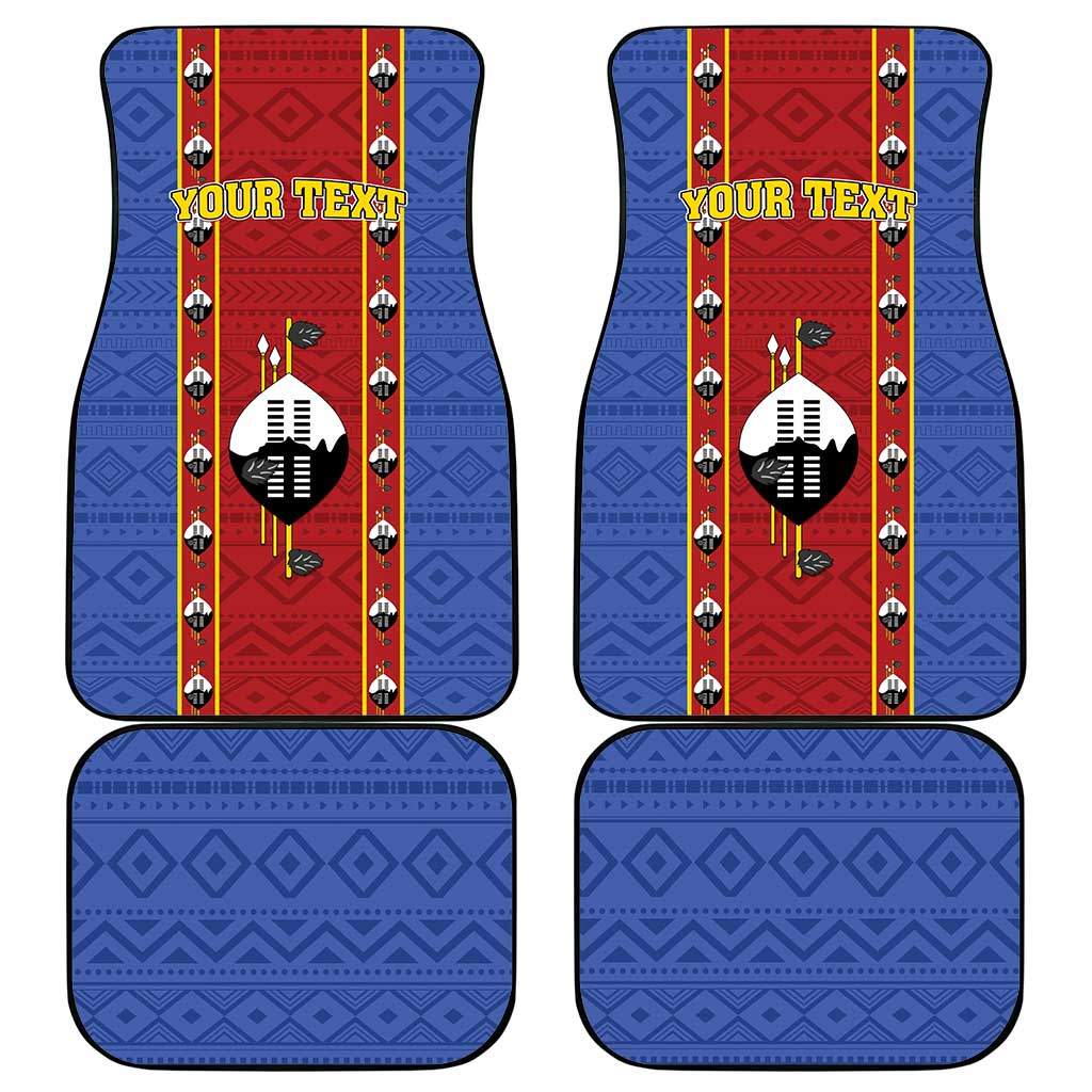 Eswatini African Pattern Car Mats Swaziland Shield Siyinqaba - Wonder Print Shop