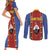 Eswatini African Pattern Couples Matching Short Sleeve Bodycon Dress and Long Sleeve Button Shirt Swaziland Shield Siyinqaba - Wonder Print Shop