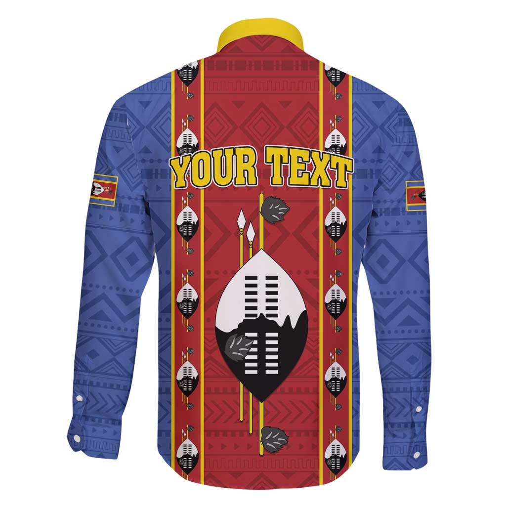 Eswatini African Pattern Family Matching Long Sleeve Bodycon Dress and Hawaiian Shirt Swaziland Shield Siyinqaba - Wonder Print Shop