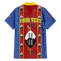 Eswatini African Pattern Family Matching Off Shoulder Maxi Dress and Hawaiian Shirt Swaziland Shield Siyinqaba - Wonder Print Shop