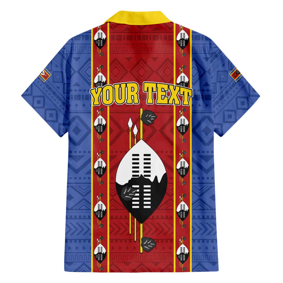 Eswatini African Pattern Family Matching Puletasi and Hawaiian Shirt Swaziland Shield Siyinqaba - Wonder Print Shop